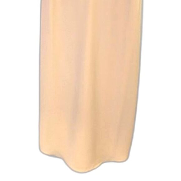 Blaque Label	| Revolve V-Neck Midi Slip Dress in Nude Cream | Size Medium - Picture 6 of 12
